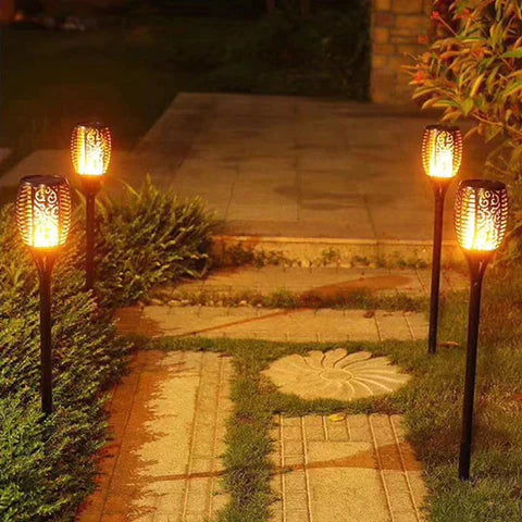 SolarFlare – Outdoor Solar Torch with Realistic Flickering Flame & Weatherproof Design