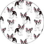 Unique Kids Rug in White and Brown Animal Dog Food Pattern Carpet Polyester Stain Resistant Rug for Children's Room