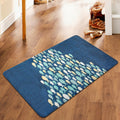 Beautiful children's carpet in blue with animal fish pattern carpet polyester non-slip carpet for the children's room