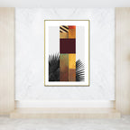 Multicolored abstract canvas print tropical textured wall art for home