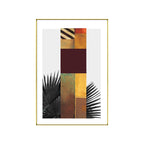 Multicolored abstract canvas print tropical textured wall art for home