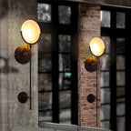 Torch Wall Lamp Modern 1 Head Wall Lighting with Clear Glass Panel for Living Room