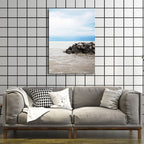 Textured Landscape Art Print Tropical Canvas Wall Decoration for Living Room