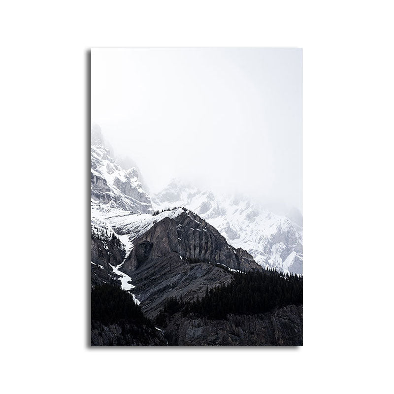 Textured Landscape Art Print Tropical Canvas Wall Decoration for Living Room