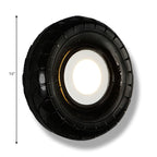 Tyre Metallic Wall Light Farmhouse Style LED Corridor Wall Mount Lighting in Black, 10"/16" Width