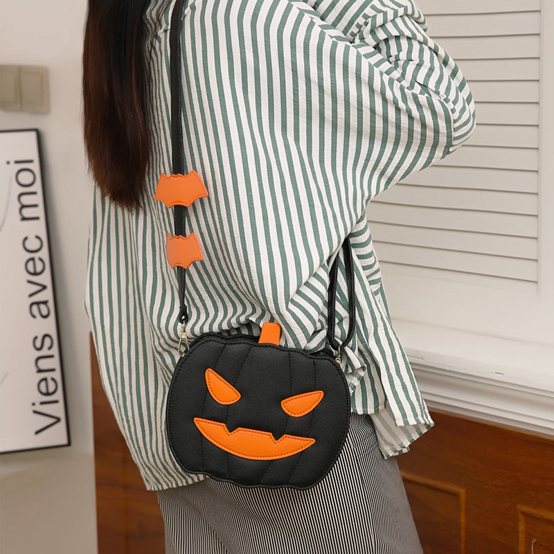 Halloween Messenger Bag – Minimalistic Shoulder Bag in Solid Colors