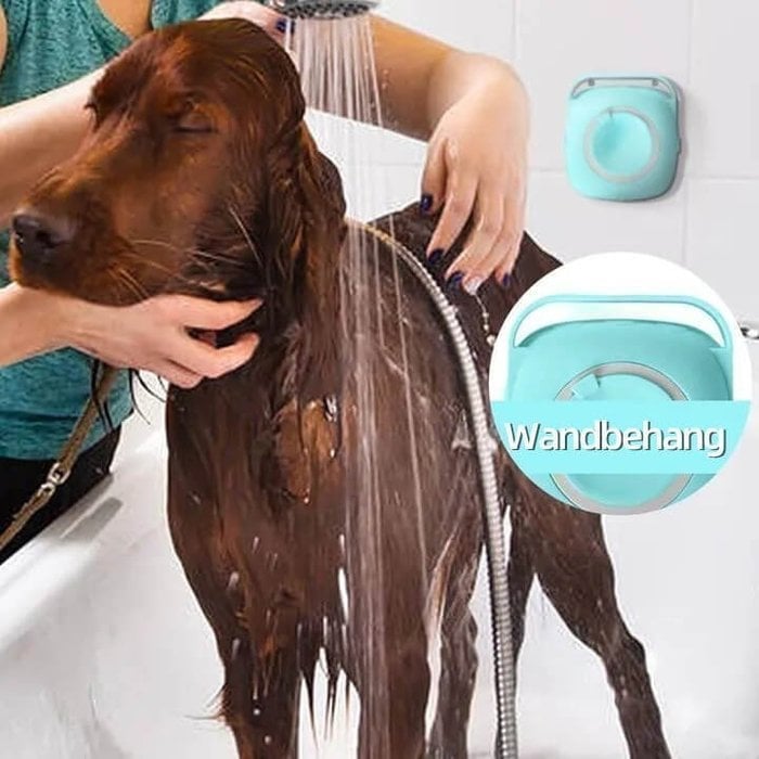 Bathroom Pet Bath Brush Massage Soft Silicone Comb Pet