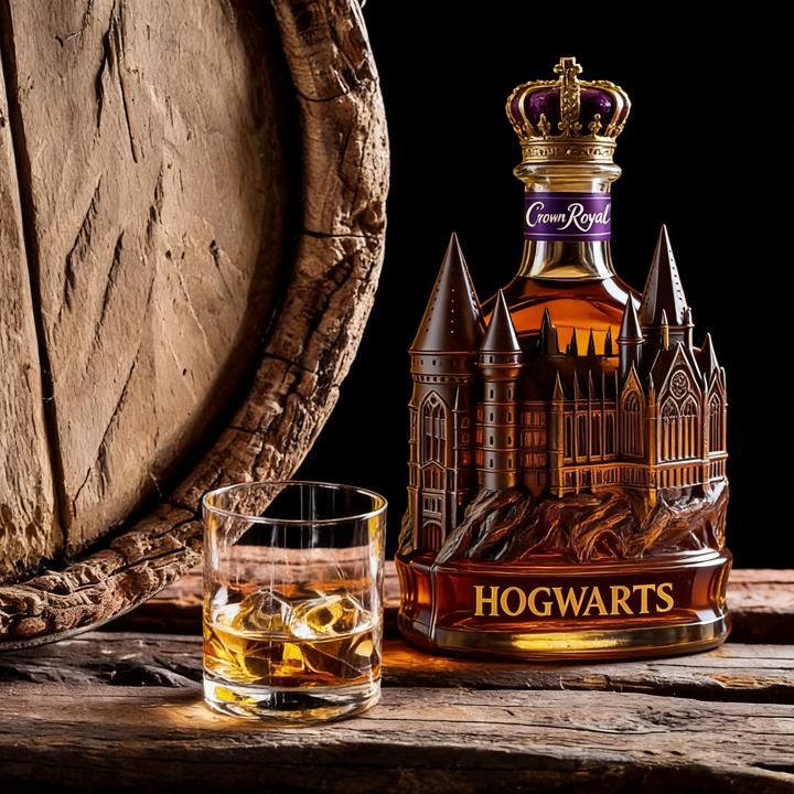Hogwarts Castle Crown Royal Whiskey Bottle - Unveil A Truly Magical Addition to Your Collection