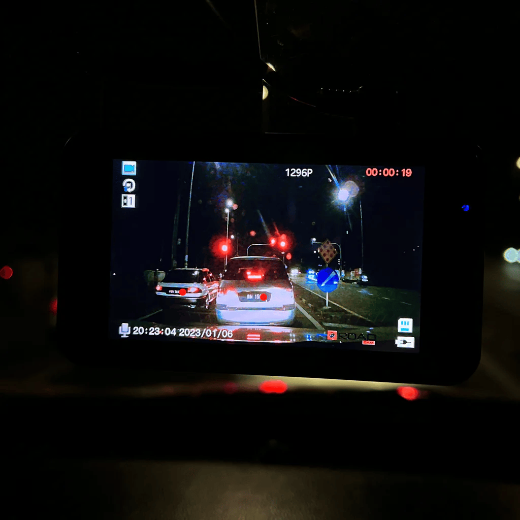 Dashcam with two lenses, 1080P HD and night vision - 170° wide angle