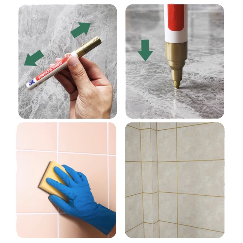 Pousbo Anti-Mosquito and waterproof grout pen for ceramic tiles