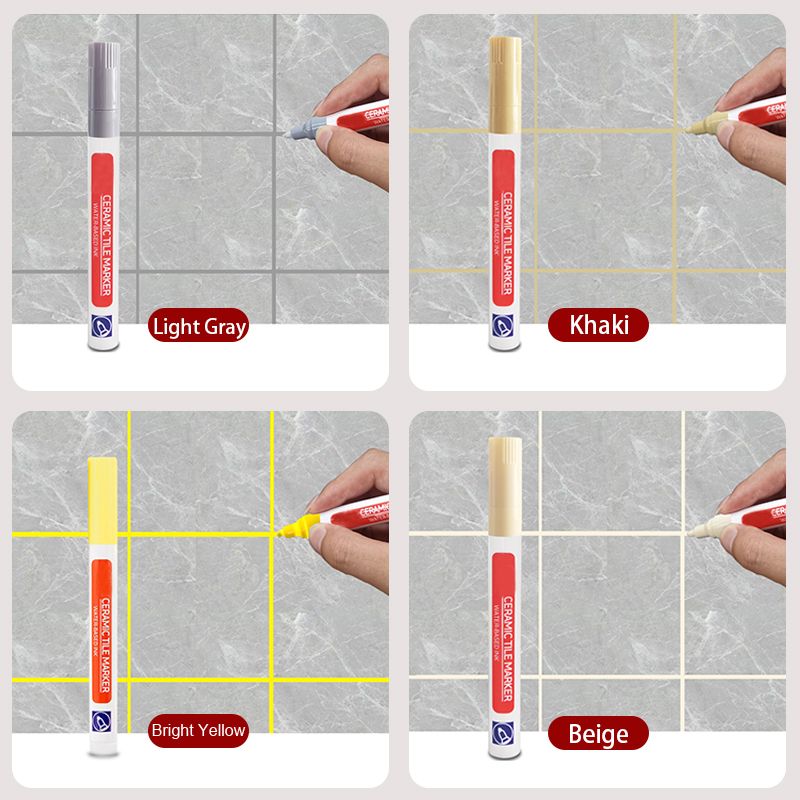 Pousbo Anti-Mosquito and waterproof grout pen for ceramic tiles
