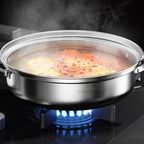 Stainless Steel 3-Tier Steamer with Handles & Glass Lid – Healthy, Efficient Cooking