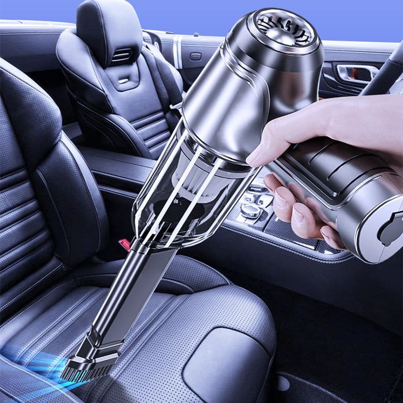 Powerful cordless vacuum cleaner for the car