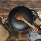 CastePrima Pan - Durable Non-stick & Wooden Lid