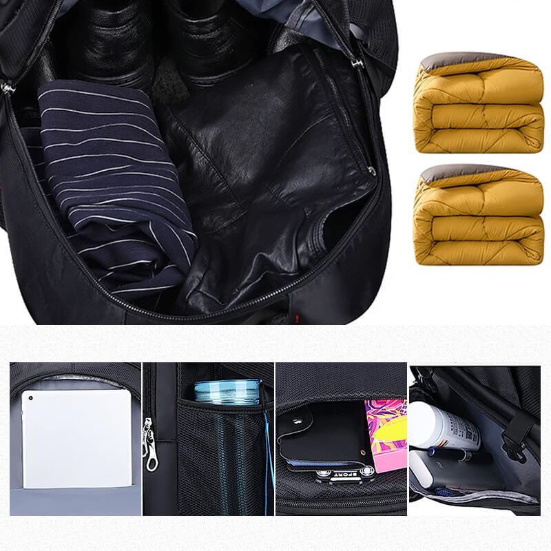 Expandable Oxford backpack with large capacity