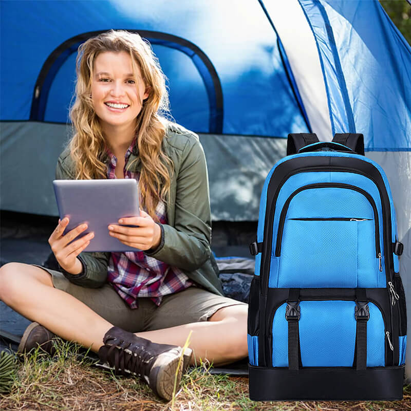 Expandable Oxford backpack with large capacity