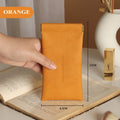 Leather organizer bag with snap closure