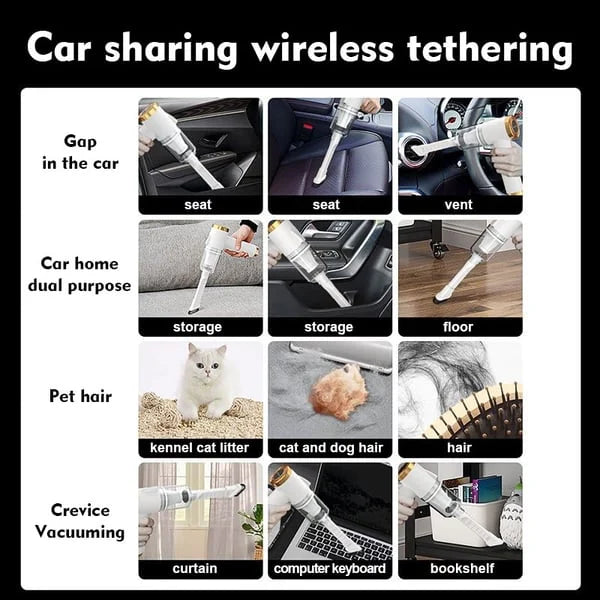 Wireless handheld car vacuum cleaner