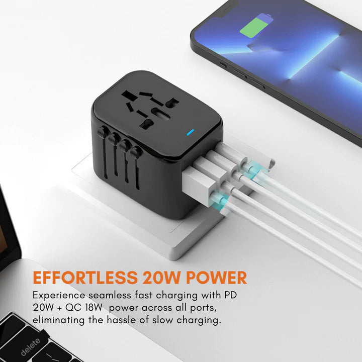 Universal 100V-220V Smart Travel Adapter Voltage Converter