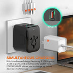 Universal 100V-220V Smart Travel Adapter Voltage Converter