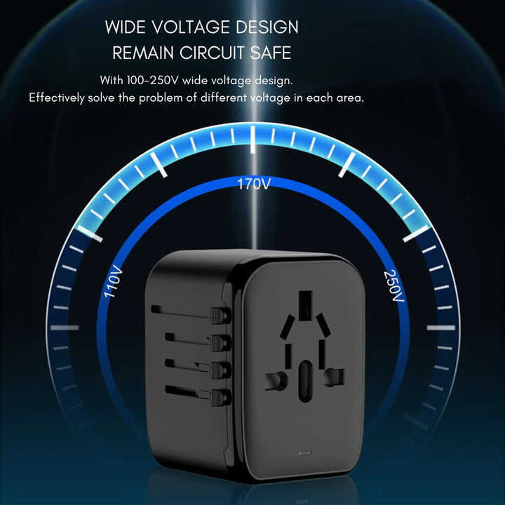 Universal 100V-220V Smart Travel Adapter Voltage Converter