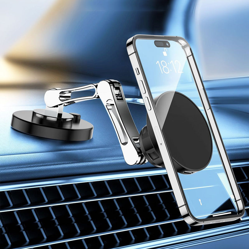 Magnetic wireless car charger and phone holder