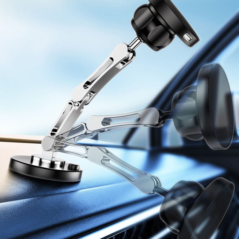 Magnetic wireless car charger and phone holder