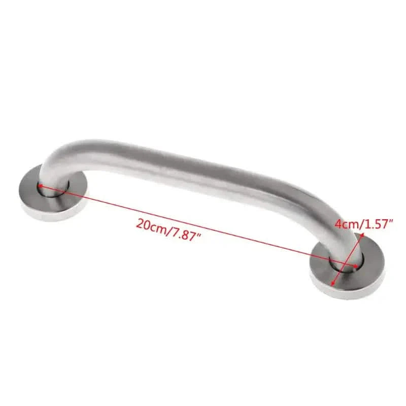 Stainless Steel 20cm Bathroom Shower Grip Bar & Towel Holder