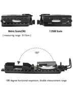 Multifunctional military navigation compass with inclinometer | Shockproof, waterproof compass for hiking, camping, and outdoor life