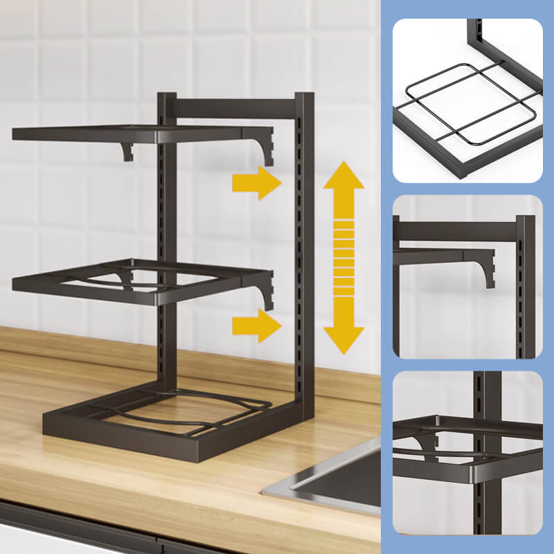 Kitchen shelves for multiple purposes