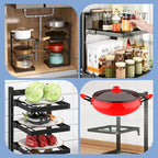 Kitchen shelves for multiple purposes