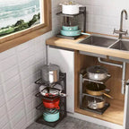 Kitchen shelves for multiple purposes
