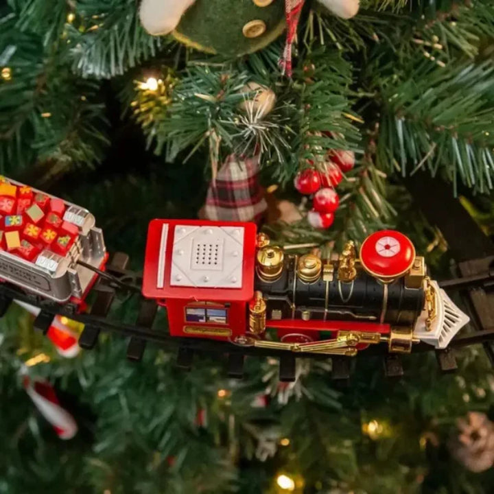 KerstExpress Tree Train – Riding Christmas Train with Light, Sound and Tree Holder
