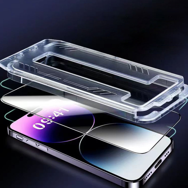 iPhone Tempered Anti-Peeking Screen Protector without Bubbles No Dust