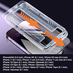 iPhone Tempered Anti-Peeking Screen Protector without Bubbles No Dust