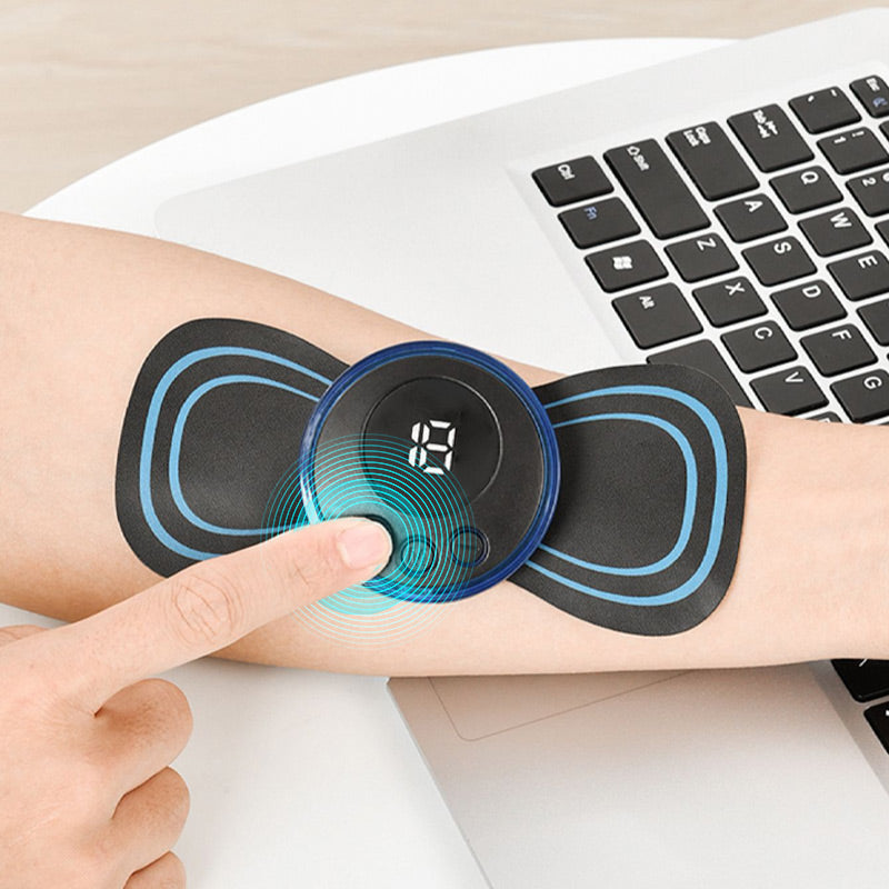 Portable massager with 8 modes and LCD screen