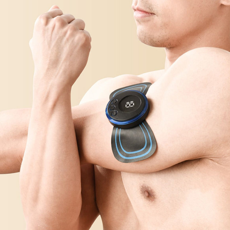 Portable massager with 8 modes and LCD screen