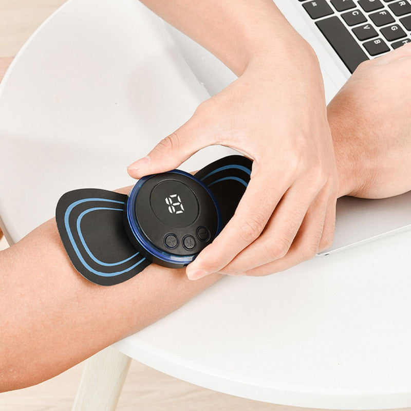 Portable massager with 8 modes and LCD screen