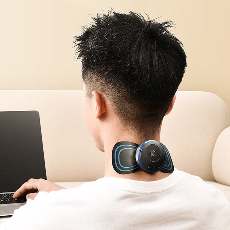 Portable massager with 8 modes and LCD screen