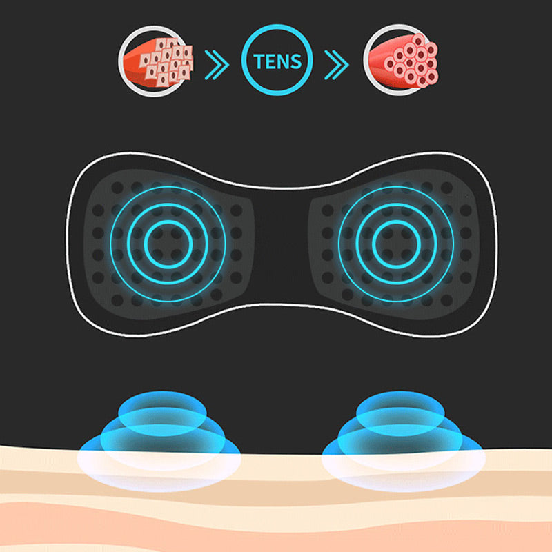 Portable massager with 8 modes and LCD screen