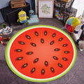 Kids children's room rug in green Food & Drinks watermelon kiwi fruit candy print rug polyester non-slip rug