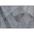 Modern living room rug in gray abstract irregular shape print rug polyester stain-resistant rug