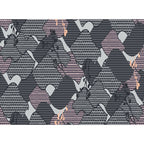 Gray Bedroom Carpet Modern Abstract Stripes Twisted Line Pattern Carpet Polyester Non-Slip Back Carpet