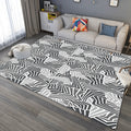 Modern living room carpet in gray abstract twisted line pattern carpet polyester non-slip backing carpet