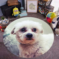 Pink and Red Kids Room Carpet Animal Dog Pattern Area Rug Polyester Non-Slip Back Rug