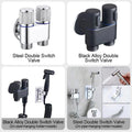 1/2" angle valve with double switch outlet