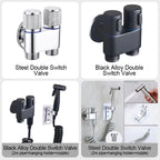 1/2" angle valve with double switch outlet