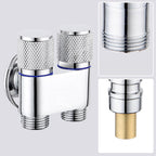 1/2" angle valve with double switch outlet