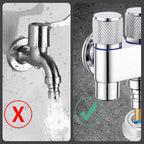 1/2" angle valve with double switch outlet