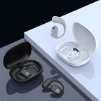 Bluetooth headphones with bone conduction and real ear hook